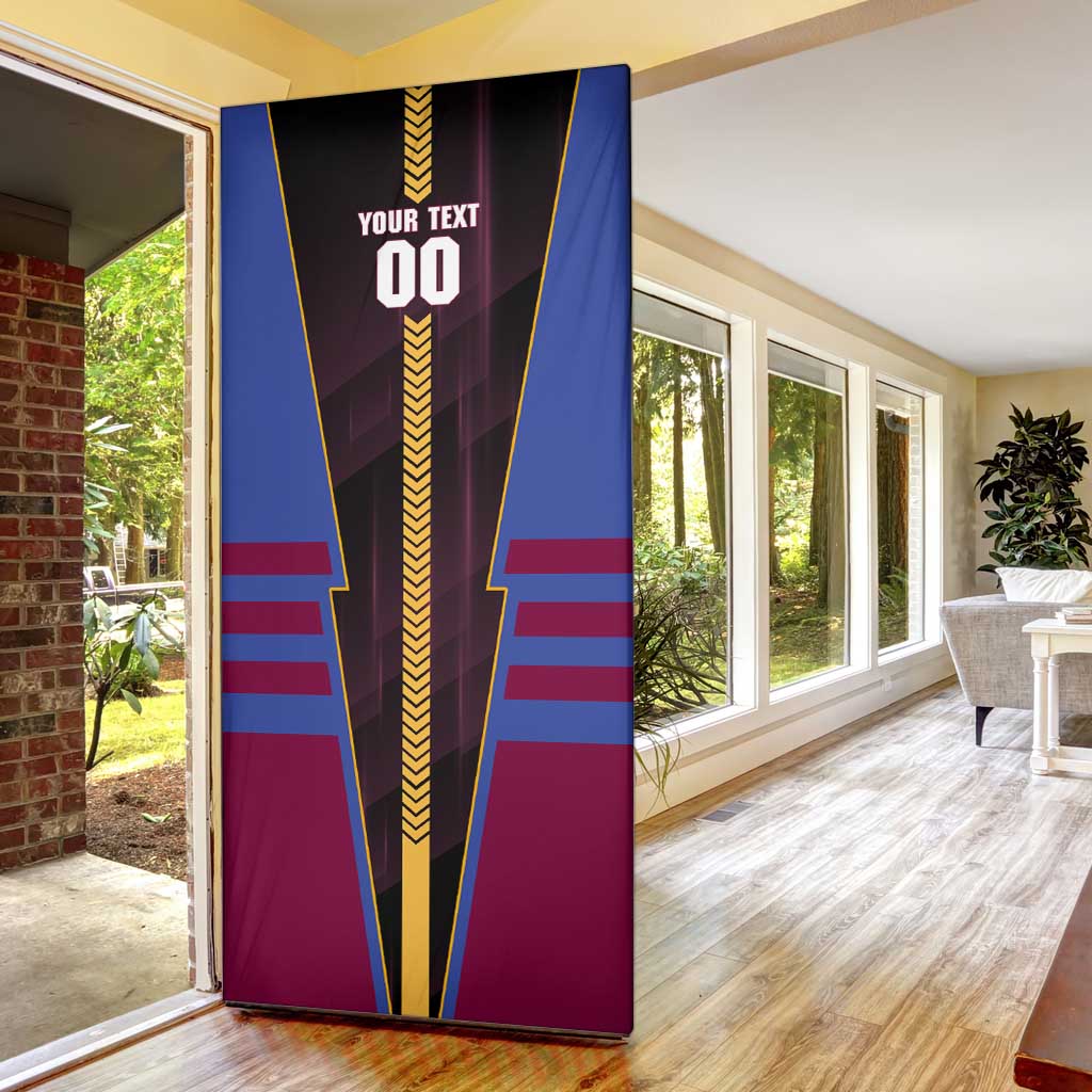 Personalized Brisbane Lions Door Cover Modern Geometric Sports Graphic Style