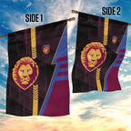 Brisbane Lions Garden Flag Modern Geometric Sports Graphic Style