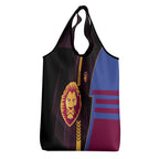 Brisbane Lions Grocery Bag Modern Geometric Sports Graphic Style