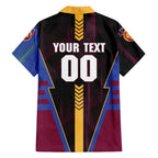 Personalized Brisbane Lions Hawaiian Shirt Modern Geometric Sports Graphic Style