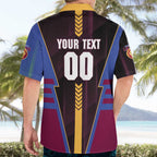 Personalized Brisbane Lions Hawaiian Shirt Modern Geometric Sports Graphic Style