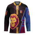 Personalized Brisbane Lions Hockey Jersey Modern Geometric Sports Graphic Style