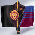 Brisbane Lions Hooded Blanket Modern Geometric Sports Graphic Style