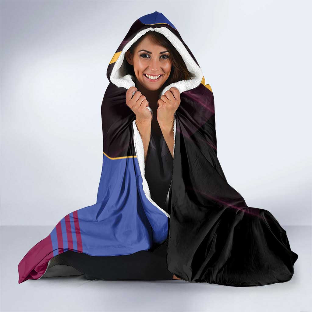 Brisbane Lions Hooded Blanket Modern Geometric Sports Graphic Style