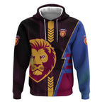 Personalized Brisbane Lions Hoodie Modern Geometric Sports Graphic Style