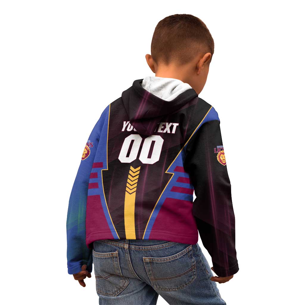 Personalized Brisbane Lions Kid Hoodie Modern Geometric Sports Graphic Style