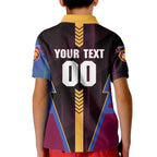 Personalized Brisbane Lions Kid Polo Shirt Modern Geometric Sports Graphic Style