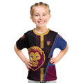 Personalized Brisbane Lions Kid T Shirt Modern Geometric Sports Graphic Style