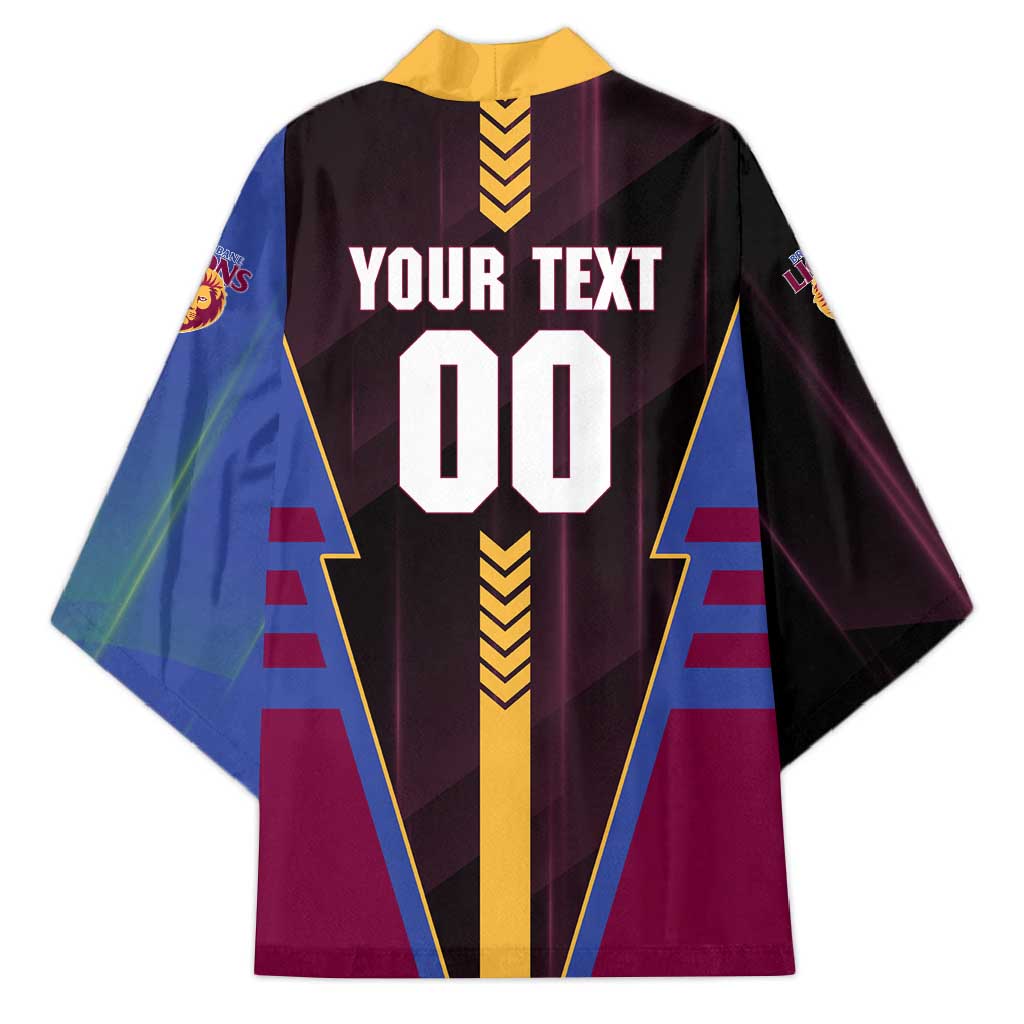 Personalized Brisbane Lions Kimono Modern Geometric Sports Graphic Style