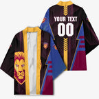 Personalized Brisbane Lions Kimono Modern Geometric Sports Graphic Style