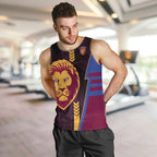 Personalized Brisbane Lions Men Tank Top Modern Geometric Sports Graphic Style