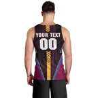 Personalized Brisbane Lions Men Tank Top Modern Geometric Sports Graphic Style