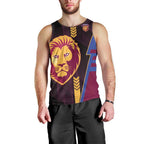 Personalized Brisbane Lions Men Tank Top Modern Geometric Sports Graphic Style