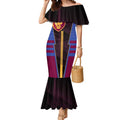 Personalized Brisbane Lions Mermaid Dress Modern Geometric Sports Graphic Style