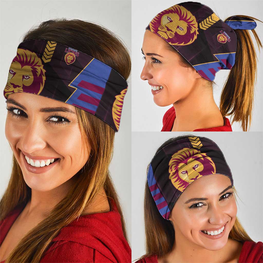 Brisbane Lions Neck Gaiter Modern Geometric Sports Graphic Style