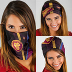 Brisbane Lions Neck Gaiter Modern Geometric Sports Graphic Style