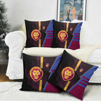 Brisbane Lions Pillow Cover Modern Geometric Sports Graphic Style