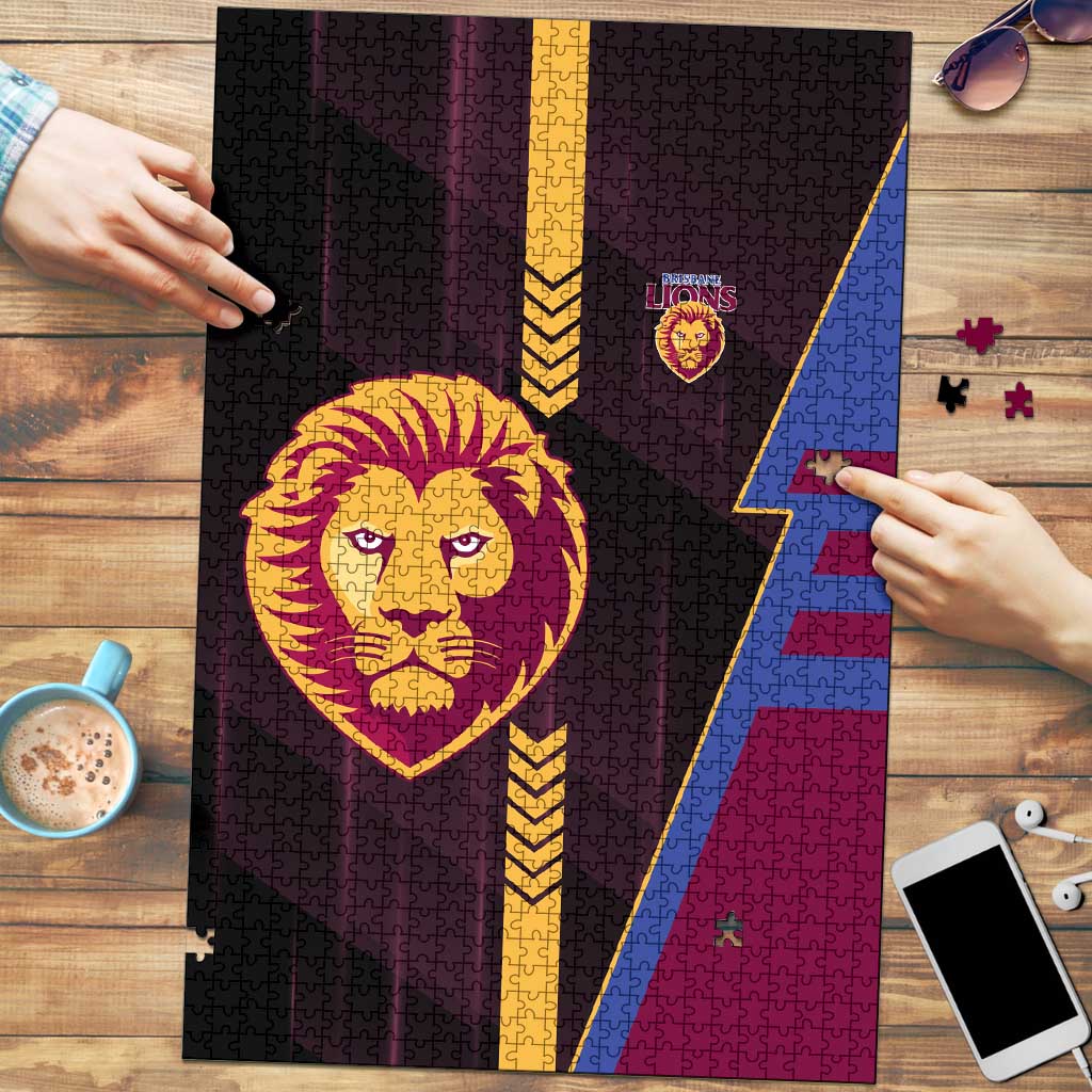 Brisbane Lions Puzzle Modern Geometric Sports Graphic Style