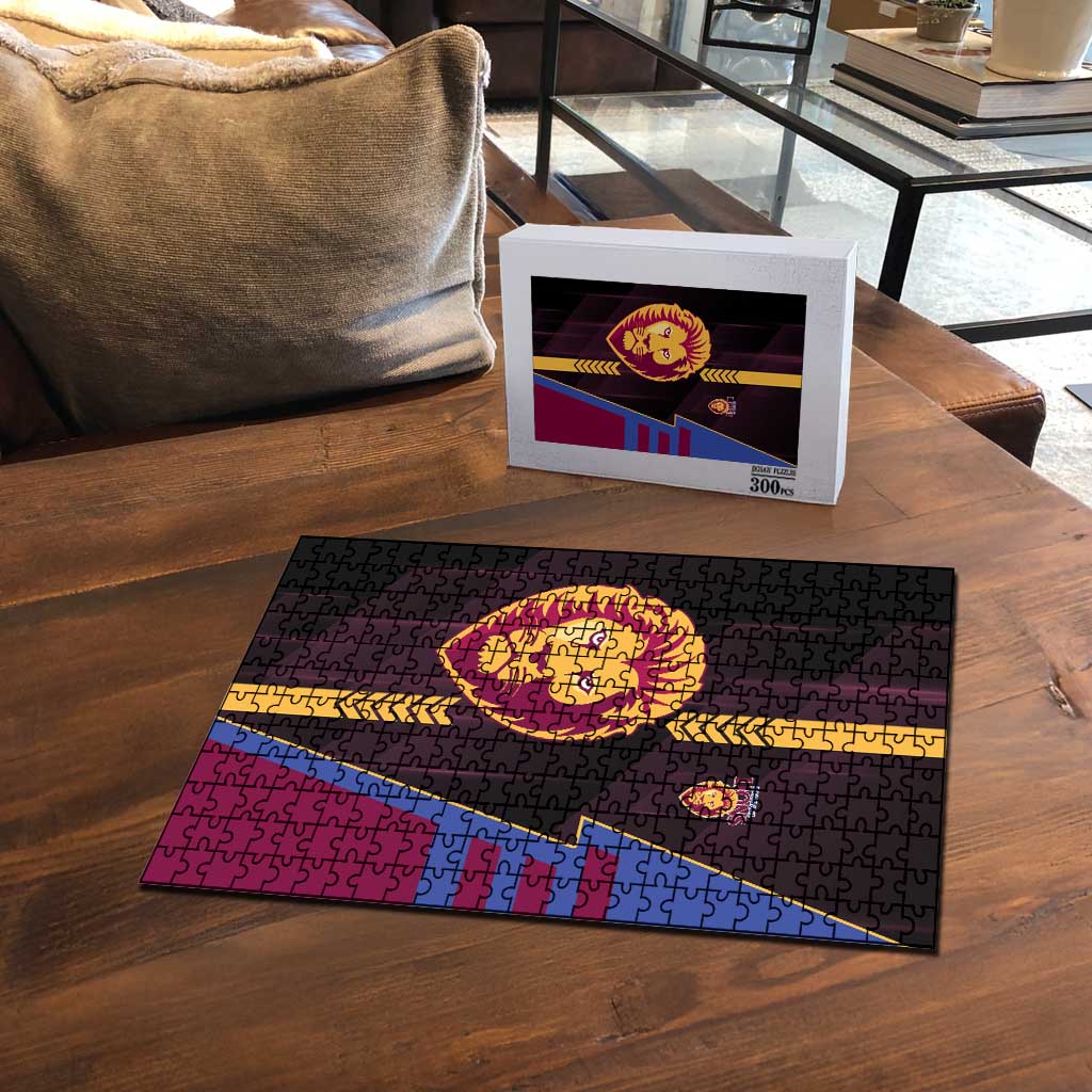 Brisbane Lions Puzzle Modern Geometric Sports Graphic Style
