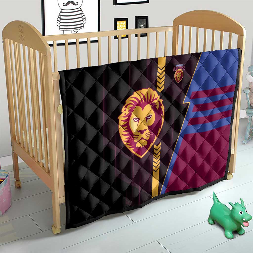 Brisbane Lions Quilt Modern Geometric Sports Graphic Style