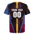 Personalized Brisbane Lions Rugby Jersey Modern Geometric Sports Graphic Style