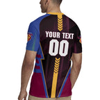 Personalized Brisbane Lions Rugby Jersey Modern Geometric Sports Graphic Style