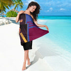 Brisbane Lions Sarong Modern Geometric Sports Graphic Style