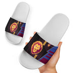 Brisbane Lions Slide Sandals Modern Geometric Sports Graphic Style