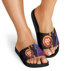 Brisbane Lions Slide Sandals Modern Geometric Sports Graphic Style