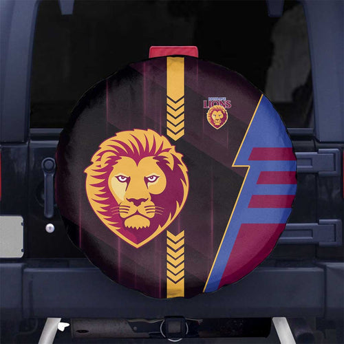 Brisbane Lions Spare Tire Cover Modern Geometric Sports Graphic Style