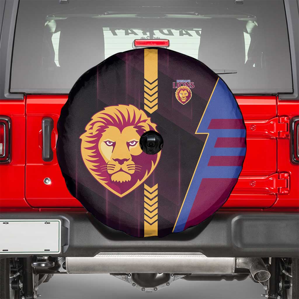 Brisbane Lions Spare Tire Cover Modern Geometric Sports Graphic Style