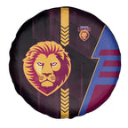 Brisbane Lions Spare Tire Cover Modern Geometric Sports Graphic Style