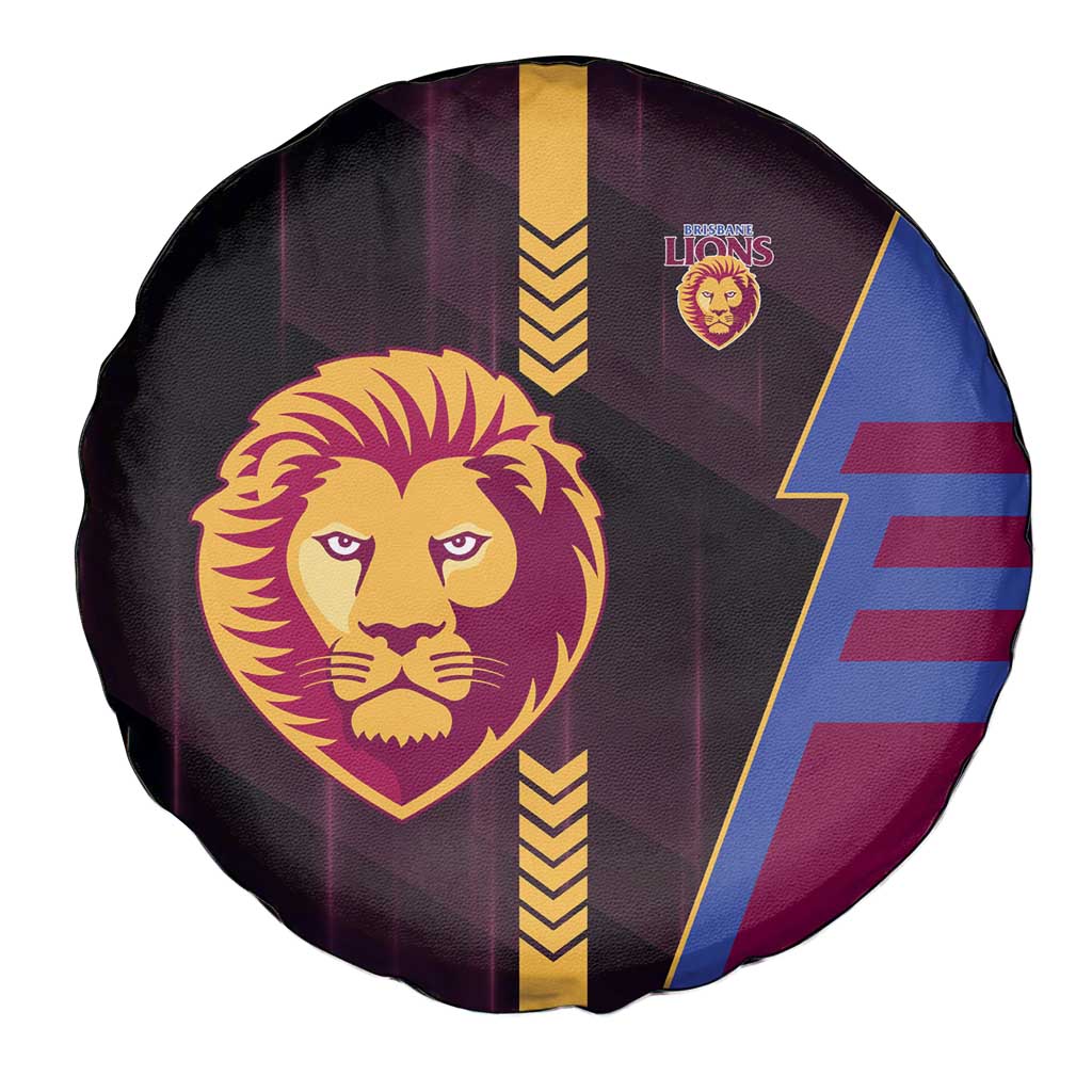 Brisbane Lions Spare Tire Cover Modern Geometric Sports Graphic Style