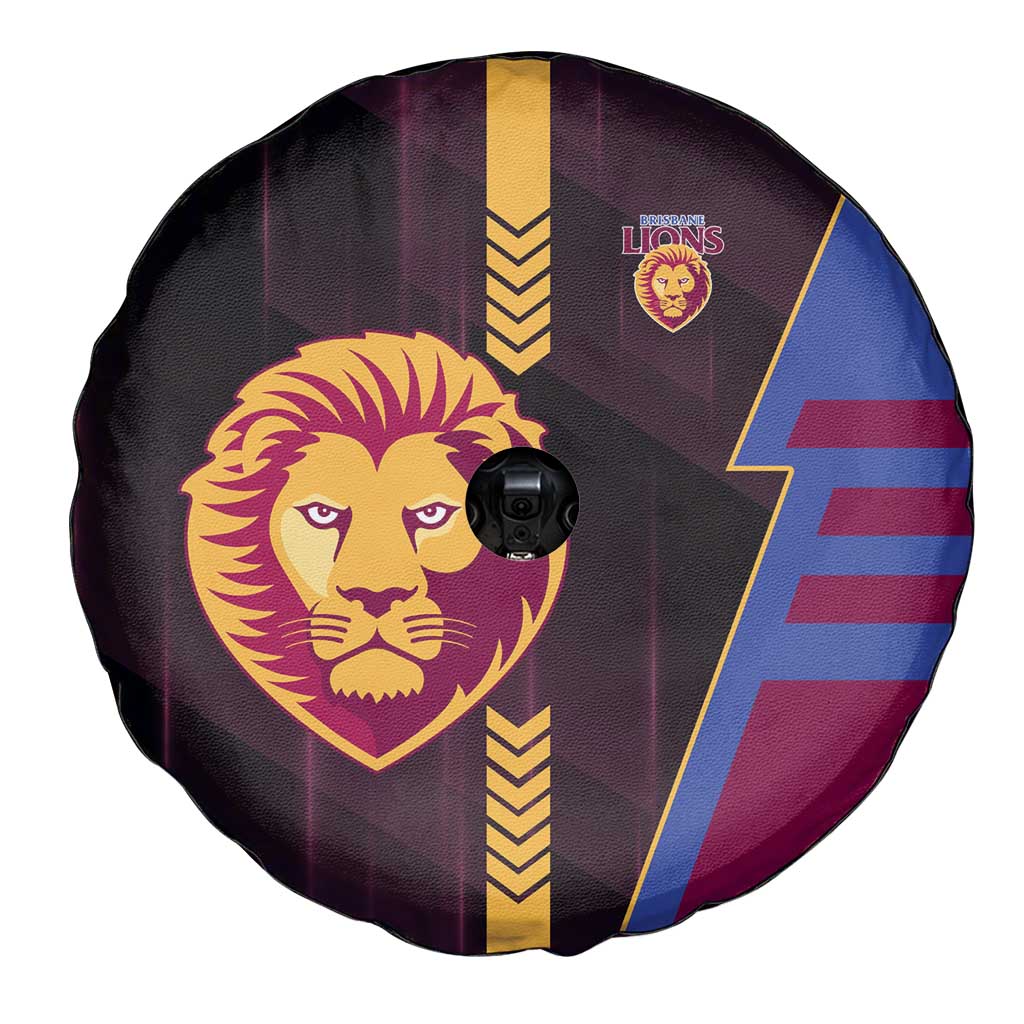 Brisbane Lions Spare Tire Cover Modern Geometric Sports Graphic Style