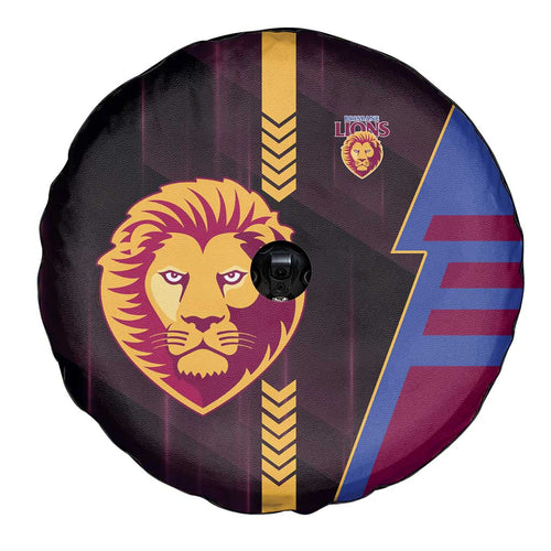 Brisbane Lions Spare Tire Cover Modern Geometric Sports Graphic Style