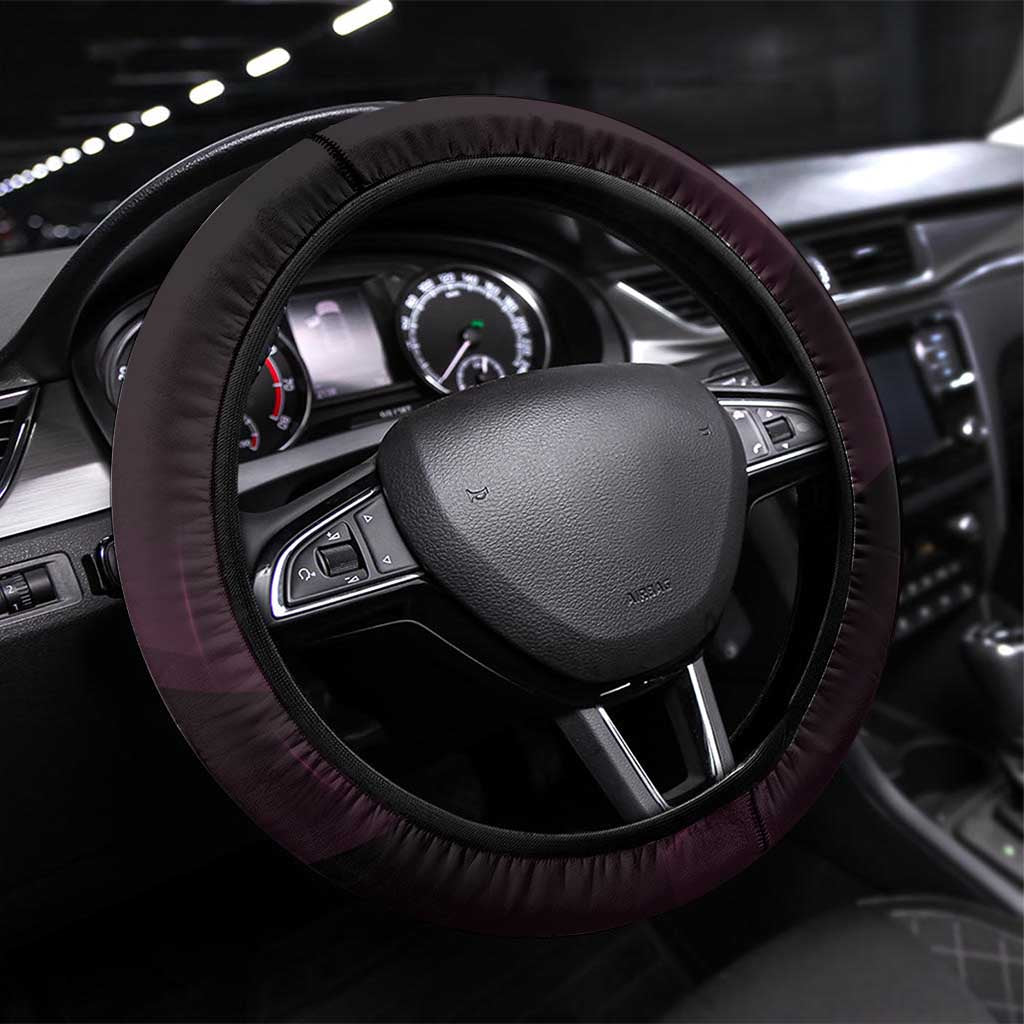 Brisbane Lions Steering Wheel Cover Modern Geometric Sports Graphic Style