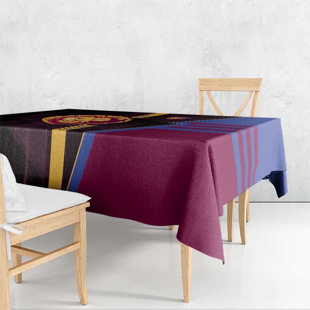 Brisbane Lions Tablecloth Modern Geometric Sports Graphic Style