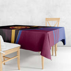 Brisbane Lions Tablecloth Modern Geometric Sports Graphic Style