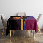 Brisbane Lions Tablecloth Modern Geometric Sports Graphic Style