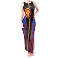 Personalized Brisbane Lions Tank Maxi Dress Modern Geometric Sports Graphic Style