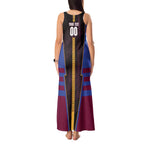 Personalized Brisbane Lions Tank Maxi Dress Modern Geometric Sports Graphic Style