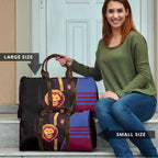 Brisbane Lions Travel Bag Modern Geometric Sports Graphic Style