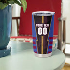 Personalized Brisbane Lions Tumbler Cup Modern Geometric Sports Graphic Style