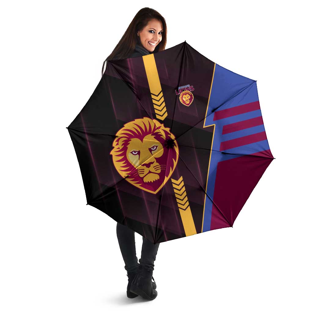 Brisbane Lions Umbrella Modern Geometric Sports Graphic Style