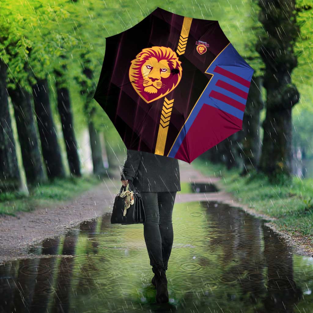 Brisbane Lions Umbrella Modern Geometric Sports Graphic Style