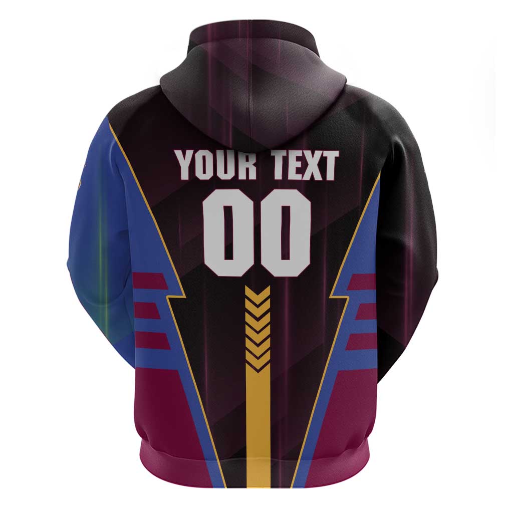 Personalized Brisbane Lions Zip Hoodie Modern Geometric Sports Graphic Style