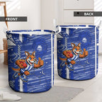 North Melbourne Kangaroos Laundry Basket Mascot Cartoon Football Illustration Style