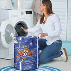 North Melbourne Kangaroos Laundry Basket Mascot Cartoon Football Illustration Style
