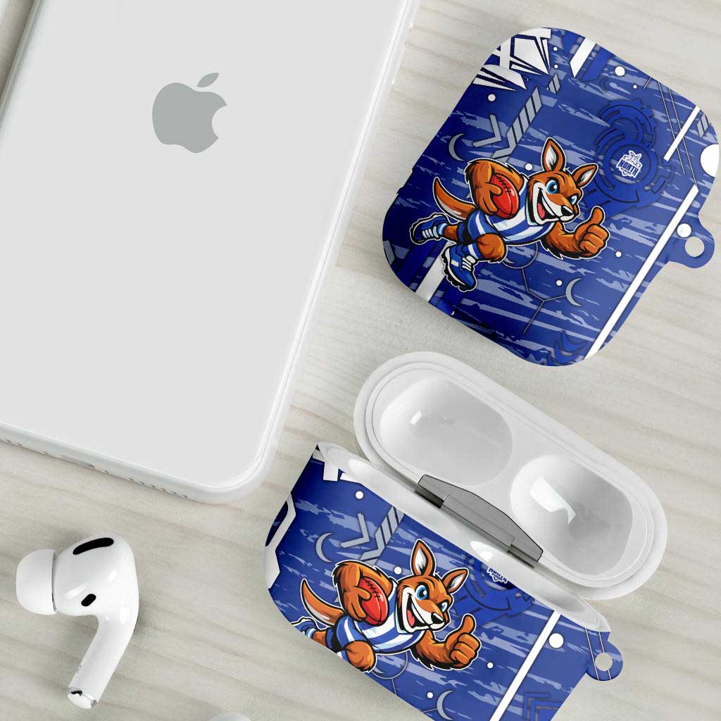 North Melbourne Kangaroos AirPods Case Mascot Cartoon Football Illustration Style
