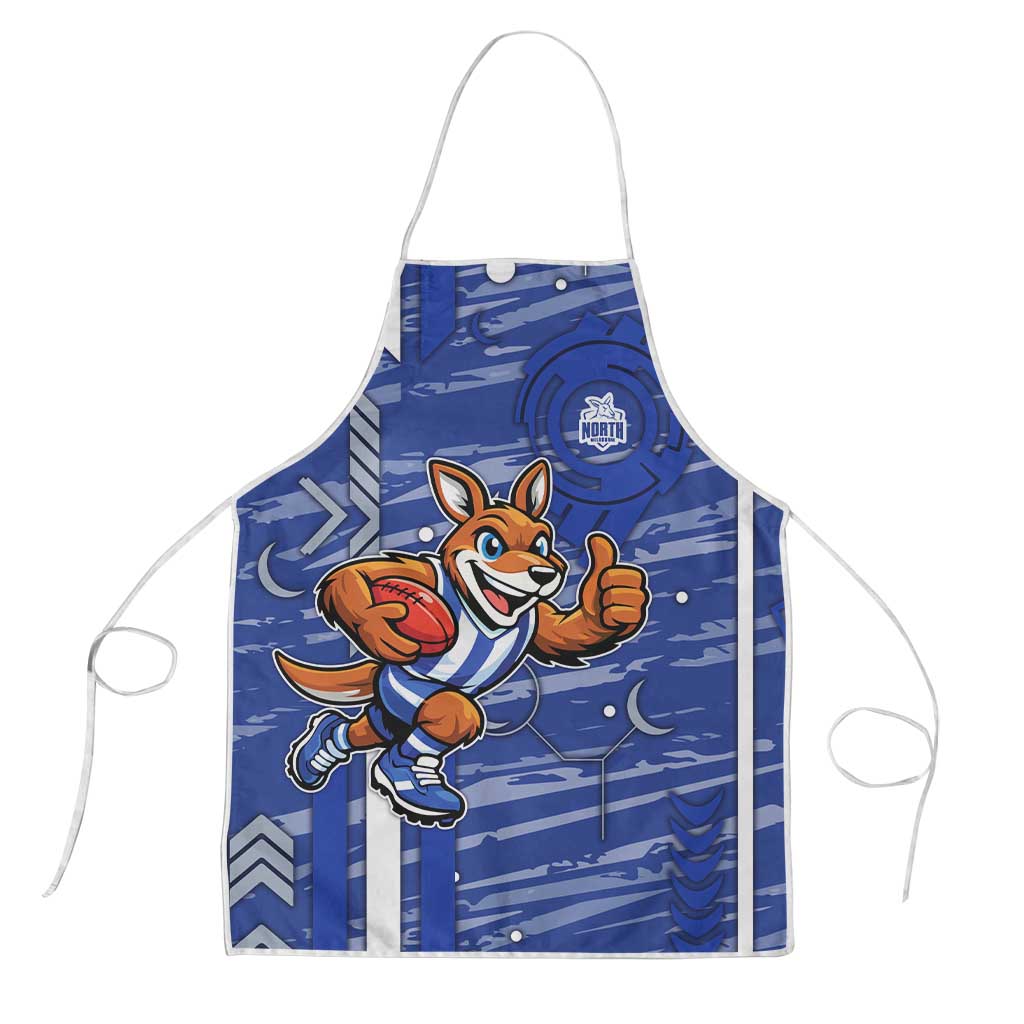 North Melbourne Kangaroos Apron Mascot Cartoon Football Illustration Style